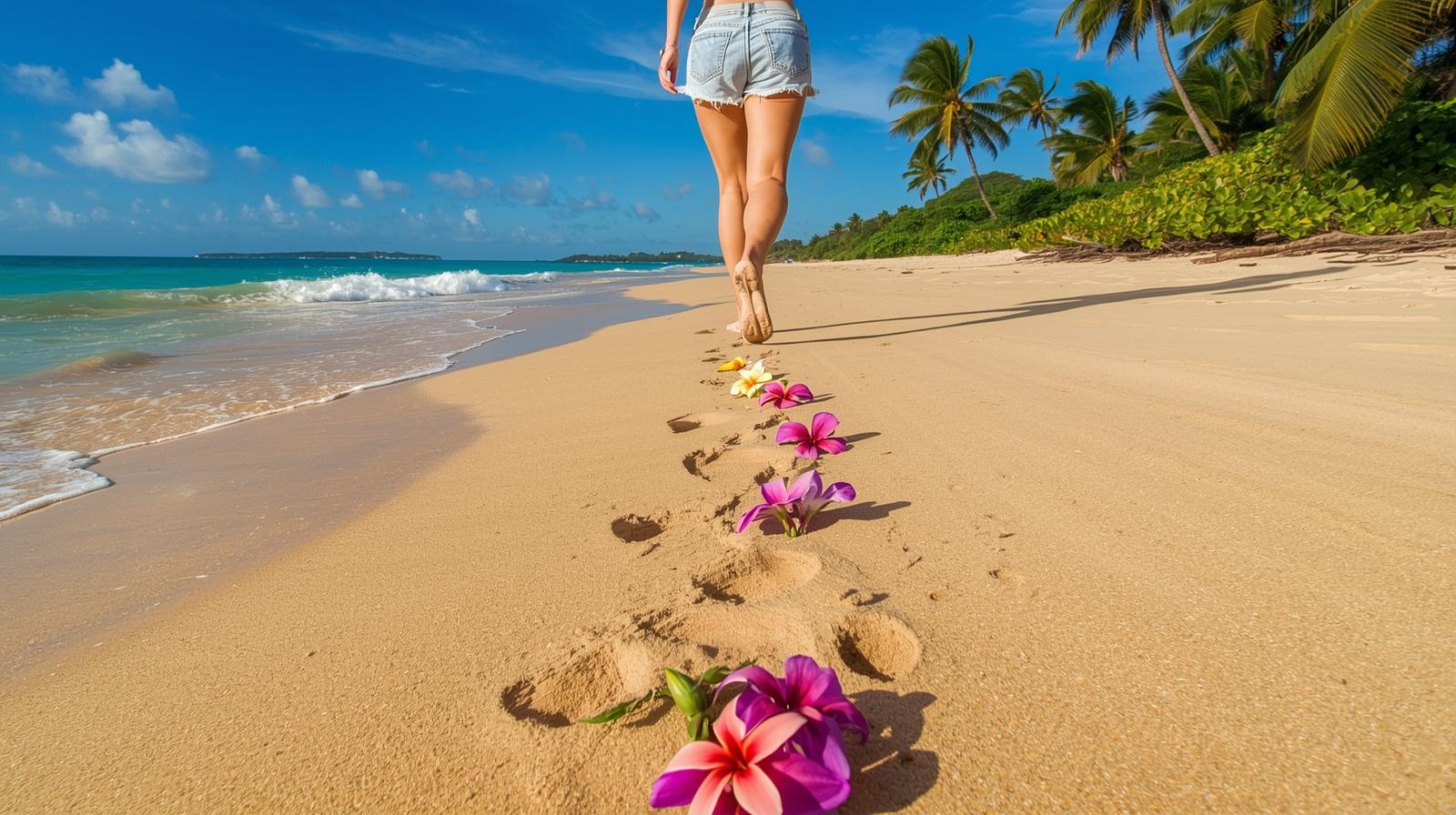 Voeten Op Strand
